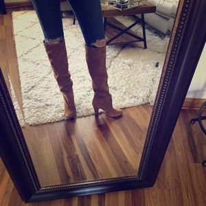 Jessica Simpson brown suede knee high boots